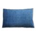 Ahgly Company Mid-Century Modern Indoor-Outdoor Blue Dress Blue Lumbar Throw Pillow