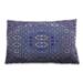 Ahgly Company Patterned Indoor-Outdoor Deep Periwinkle Purple Lumbar Throw Pillow