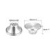 Universal Pot Lid Knob, Stainless Steel Replacement Knob 24x52x25mm, 4pcs - Silver Tone