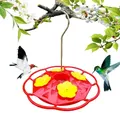 Mangeoire à oiseaux en forme d'octogone bol à nourriture pour colibri crochet suspendu extérieur