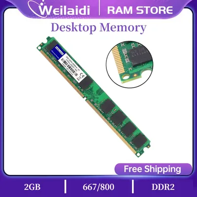 DDR2 2 Go 4 Go 667 Z successif 800Mhz PC2-5300 PC-6400 PC Memoria RAM Tech Ordinateur De Bureau PC2