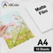 10 feuilles Film de stratification à froid A4 Film de papier hologramme mat bricolage auto-adhésif verre cassé paquet carte Photo Film de stratification