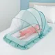 CPull-Moustiquaire Cryptée pour Enfants Berceaux Pliables Portables Tente Berceau Lit Coussin