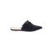 Ann Taylor LOFT Mule/Clog: Black Solid Shoes - Women's Size 7 1/2 - Pointed Toe
