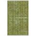 Green 61" x 100" L Area Rug - Lofy Atina Oriental Machine Woven Rectangle 5'1" x 8'4" Wool/ Area Rug in Cream 100.0 x 61.0 x 0.4 in white | Wayfair