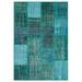 Turquoise 63" x 91" L Area Rug - Lofy Rectangle Iskece Rectangle 5'3" X 7'7" Area Rug 91.0 x 63.0 x 1.0 in blue/green/Wool | 63" W X 91" L | Wayfair