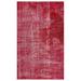 Red 65" x 106" L Area Rug - Lofy Atina Machine Woven Rectangle 5'5" x 8'10" /Wool Area Rug in 106.0 x 65.0 x 1.0 in /Wool | 65" W X 106" L | Wayfair
