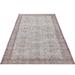 Blue 46" x 84" L Area Rug - Lofy Atina Oriental Machine Woven Rectangle 3'10" x 7' Wool/ Area Rug in 84.0 x 46.0 x 1.0 in brown/whiteWool | Wayfair