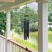 Arlmont & Co. Sestilia No Subject Wind Chime, Metal in Black | 51 H x 5 W x 5 D in | Wayfair A2C9B17417344E86BA1C26CEBA80BC4C