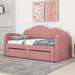 Red Barrel Studio® Glenice Upholstered Panel Storage Bed Upholstered in Pink | 40.4 H x 43.3 W x 81 D in | Wayfair B86D8FF7B9B2418DB6E93848505D5B0E