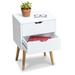 George Oliver Kulveer Nightstand 2-Piece Set Wood in White | 22.04 H x 15.83 W x 11.89 D in | Wayfair 5E13C4D596FD4232A485FAE8B44EC535