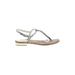 Ann Taylor Sandals: Silver Shoes - Women's Size 9