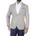 Classic Fit Yarn Dyed Windowpane Linen-blend Sport Coat