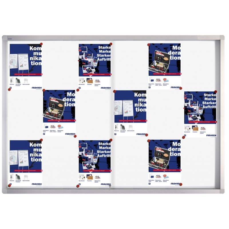 FRANKEN Schaukasten PRO für 8x DIN A4, Metall-Rückwand Image