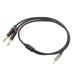 3.5mm 1/8 Inch Male to Dual 6.35mm 1/4 Inch TS Male Cable Stereo 1/4 to 1/8 Cable for Amplifier Mixer 1m / 3.3ft