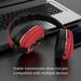 Headphones Gnobogi Headset Bluetooth Headset Wireless Game Sports Running Headset Card Music Computer Mobile Phone Universal Red Earbuds Portable Audio Clearance