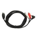 DIN 5Pin Male to 2 RCA Female and 3.5mm Cable Plug and Play Stereo Sound Connection Cable for Speakers HiFi Equipment