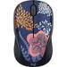 Restored Logitech Design Collection Wireless 3-button Ambidextrous Mouse - Forest Floral