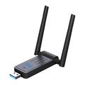 Buodes Deals Clearance Under 5 1300Mbps Usb Wifi Adapter 5.8Ghz 2.4Ghz Dual Band Usb 3.0 Wi-Fi Receiver Wireless Network Card Adaptador Antenne