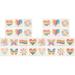 40 Sheets of Rainbow Face Tattoo Rainbow Temporary Tattoo Stickers Party Favors