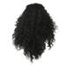 Dengmore Black Long Wavy Curly Hair Middle Part Wig Fashion Simulation Wig Ladies Chemical Fiber High Temperature Silk Black Wave Curly Wig Fluffy Curls Wig for Women Daily Party