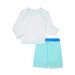 Wonder Nation Toddler Boy Rashguard and Board Shorts Swim Set with UV Protection Sizes 12M-5T