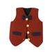 ASFGIMUJ Toddler Sweater Baby Boy Gentleman Cable Knit Sweater Vest Sleeveless Pull Over Bowknot Button Down Waist Coat Top Fall Winter Clothes Knit Sweater 0 Months-3 Months