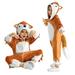 SILVERCELL 12M-3.5T Toddler Cartoon Bodysuits Outfits Kids Warm Zipper Romper Jumpsuits For Girls Boys