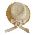 HIBRO Hat for Baby Boy Children s Girls Sunscreen Hat Summer Bow Sun Hat Straw Hat Braided Hat Beach Hat Sun Hat