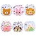 EASTIN 6Pcs Baby Urinary Pants Baby Cartoon Training Pants Learning Pants Children s Velvet Urinary Pants (Dog+Cat+Bear+Elephant+Rabbit+Lion)