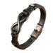 Quinlirra Easter Decor Home Decor Clearance Men s Leather Stainless Steel Magnetic Clasp Genuine Leather String Bracelet Leather Bracelet Leather String 19cm Room Decor