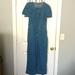 J. Crew Pants & Jumpsuits | Casual Well Priced Worn Once J Crew Blue Denim Crop Wide Leg Jumpsuit | Color: Blue | Size: 4