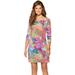 Lilly Pulitzer Dresses | Lilly Pulitzer Floral Marlowe 100% Pima Cotton Dress, Size M | Color: Blue/Pink | Size: M