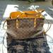 Coach Bags | Coach Canvas And Mustard Carryall Tote Shoulder Bag | Color: Orange/Tan | Size: Os