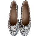 Madewell Shoes | Madewell Adelle Women's Size 7 Us Tan Spot Dot Calf Hair Ballet Flat Shoes Bow | Color: Brown | Size: 7