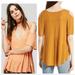 Free People Tops | Free People Bittersweet Tan Cold Shoulder Top 20a | Color: Tan | Size: Xs
