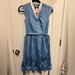 Disney Dresses | Belle Blue Dress Disney Parks Dress The Dress Shop Never Worn | Color: Blue/White | Size: Xs