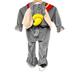 Disney Costumes | Disney Store Dumbo Elephant Baby Infant Costume 6 -12 Months | Color: Gray/Red | Size: 6 - 12 Months