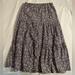 Jessica Simpson Bottoms | Jessica Simpson Kids A-Line Navy Floral Skirt | Color: Blue/White | Size: 10g