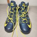 Nike Shoes | Nike Air Max Stutter Step Basketball Shoes Navy Blue Yellow Shoes Men Sz 9 | Color: Blue | Size: 9