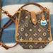Dooney & Bourke Bags | Dooney And Bourne Vintage Leather Letters Crossbody Bag Brown Tan | Color: Brown/Tan | Size: Os
