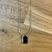 Madewell Jewelry | Madewell Black Onyx Pendant Necklace | Color: Black/Gold | Size: Os