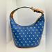 Dooney & Bourke Bags | Dooney & Bourke Pebbled Leather Bucket Bag Chic Mini Hobo Purse | Color: Blue/Tan | Size: Os