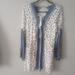 Free People Dresses | Free People Long Sleeve Tie Front Dress | Color: Blue/Cream | Size: S