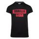 Gorilla Wear Murray T-Shirt Herren schwarz Slim Fit Baumwolle Logo Print Bodybuilding Fitness Lifestyle (DE/NL/SE/PL, Alphanumerisch, XL, Regular, Regular, Schwarz)