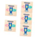 ibasenice Kids Wooden Puzzle 5pcs 3d Snap Puzzle Kids Toy Toddler Toys Toddler Puzzle Educational Puzzle Toddler Learning Puzzle Toy Puzzles for Toddlers Toys Child Wooden Assembled Jigsaw