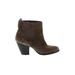 Nine West Ankle Boots: Brown Shoes - Women's Size 7 1/2