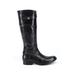 FRYE Boots: Black Print Shoes - Women's Size 9 - Round Toe