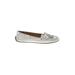 Talbots Flats: Silver Solid Shoes - Women's Size 8 - Almond Toe