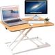 EA ARENA Standing Desk Converter, 28.4"/72cm Wide Height Adjustable Quick Sit to Stand Up Desk Riser for Dual Monitor (Model B)
